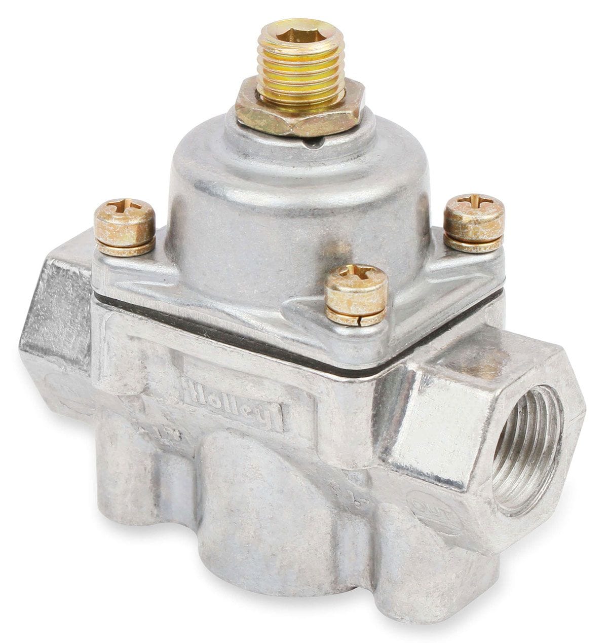 HOLLEY Adjustable From 4.5 Psi To 9 Psi, Suit Carburettor Application Only Holley Holley Blue 2-Port Bypass Style Regulator HO12-803BP SR