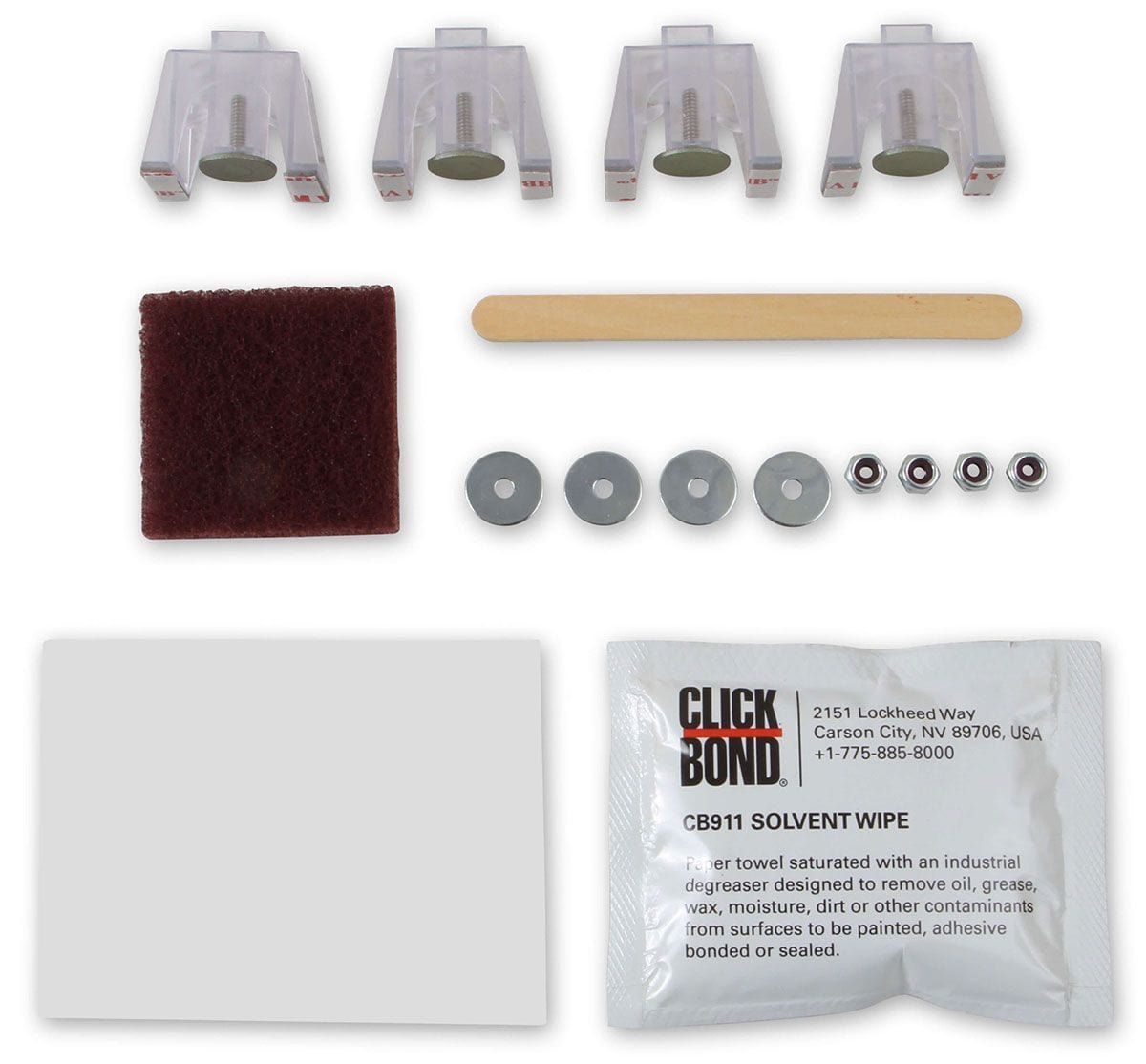 Holley Click Bond style Install Kit for Steel/Aluminum Fuel Tanks Holley Hydramat Install Kit HO16-201 SR