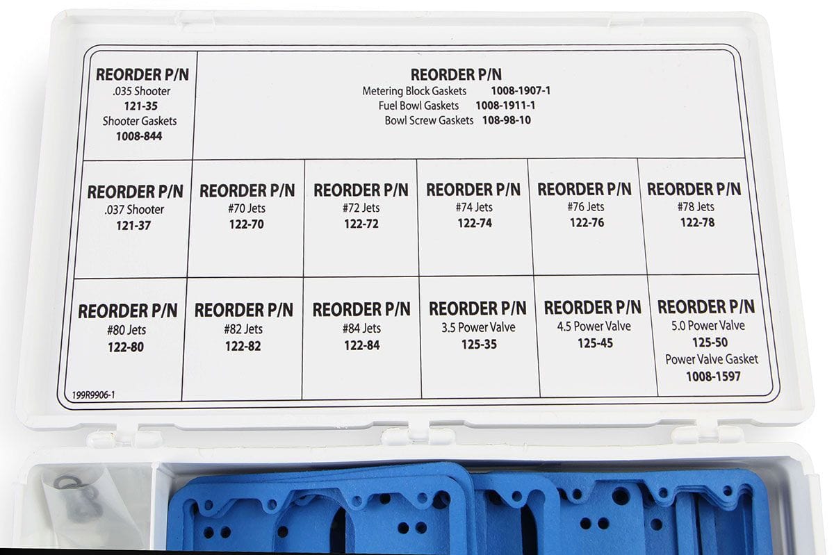 HOLLEY Holley Holley Tuning/Calibration Kit For Double Pump Carburettor HO36-182 SR