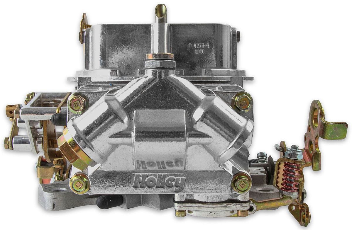HOLLEY Mechanical Secondaries. Manual Choke. 4150 Series Holley 600 CFM 4-Barrel Street/Strip Carburettor - Shiny Finish HO0-4776S SR
