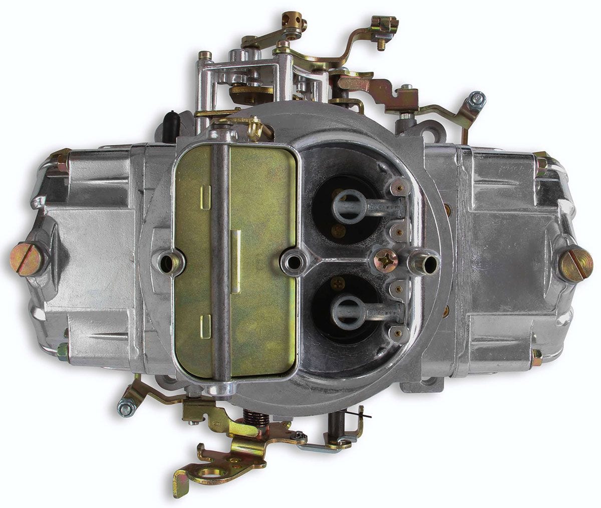 HOLLEY Mechanical Secondaries. Manual Choke. 4150 Series Holley 650 CFM 4-Barrel Street/Strip Carburettor - Shiny Finish HO0-4777S SR