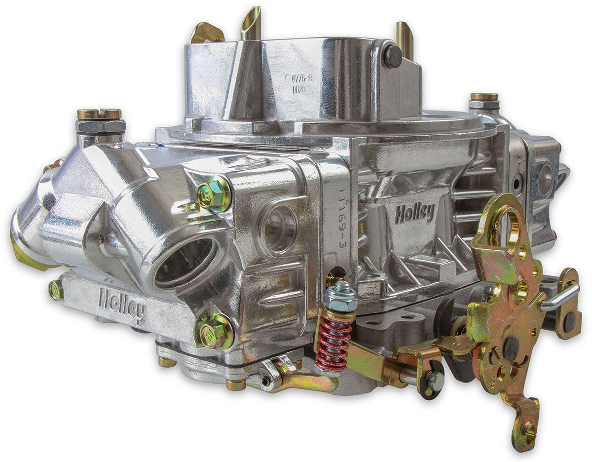 HOLLEY Mechanical Secondaries. Manual Choke. 4150 Series Holley 650 CFM 4-Barrel Street/Strip Carburettor - Shiny Finish HO0-4777S SR