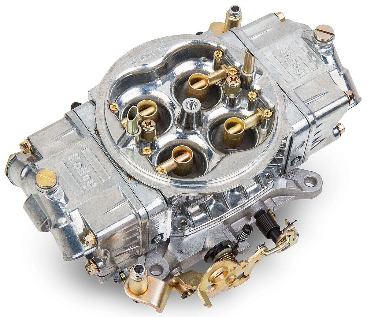 HOLLEY Mechanical Secondaries. Manual Choke Holley 600 CFM 4-Barrel Blower Carburettor - Shiny Finish HO0-80575S SR
