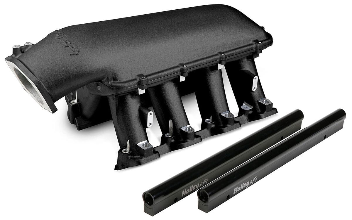 HOLLEY Suit Single GM LS 105mm Throttle Body Holley LS3/L92 Hi-Ram Intake Manifold - Black HO300-117BK SR