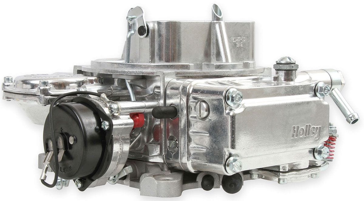 HOLLEY Vacuum Secondary. Electric Choke, 4160 Series Holley 600 CFM 4-Barrel Street Carburettor - Shiny Finish HO0-80457S SR