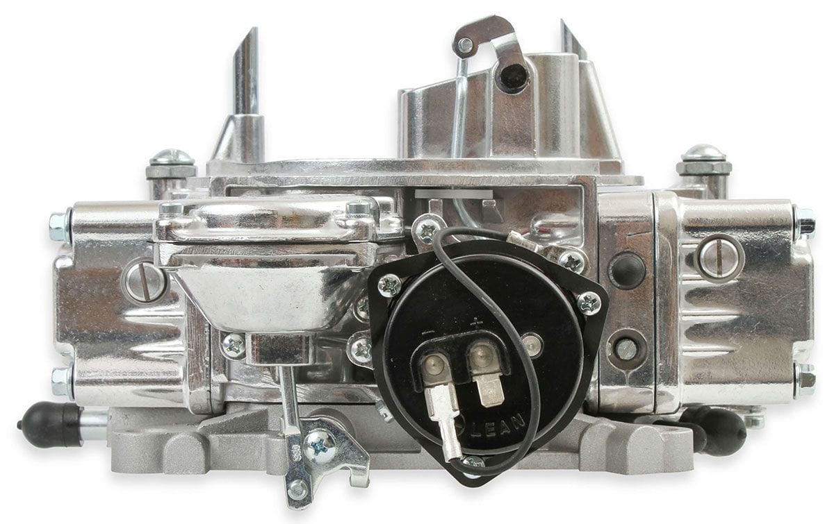 HOLLEY Vacuum Secondary. Electric Choke, 4160 Series Holley 600 CFM 4-Barrel Street Carburettor - Shiny Finish HO0-80457S SR