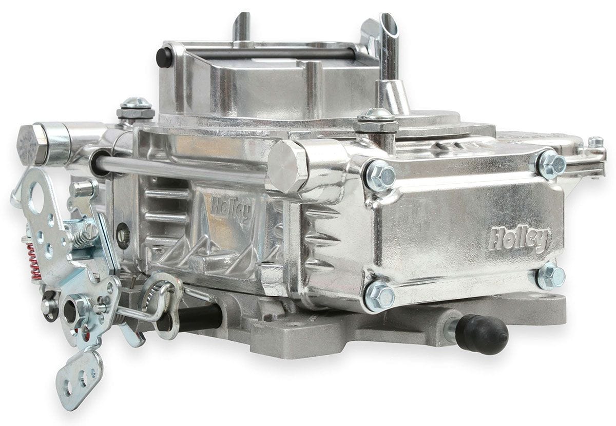 HOLLEY Vacuum Secondary. Electric Choke, 4160 Series Holley 600 CFM 4-Barrel Street Carburettor - Shiny Finish HO0-80457S SR
