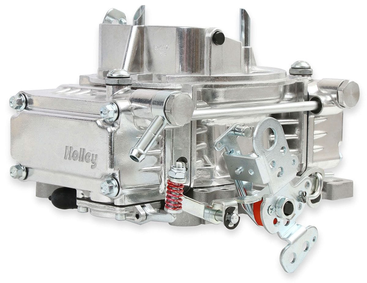 HOLLEY Vacuum Secondary. Electric Choke, 4160 Series Holley 600 CFM 4-Barrel Street Carburettor - Shiny Finish HO0-80457S SR