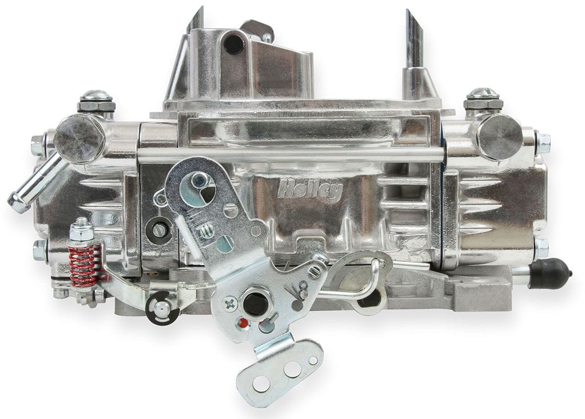 HOLLEY Vacuum Secondary. Electric Choke, 4160 Series Holley 600 CFM 4-Barrel Street Carburettor - Shiny Finish HO0-80457S SR