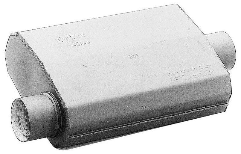 HOOKER 3" Offset Inlet With 3" Center Outlet Hooker Maximum Flow Muffler HK21605 SR
