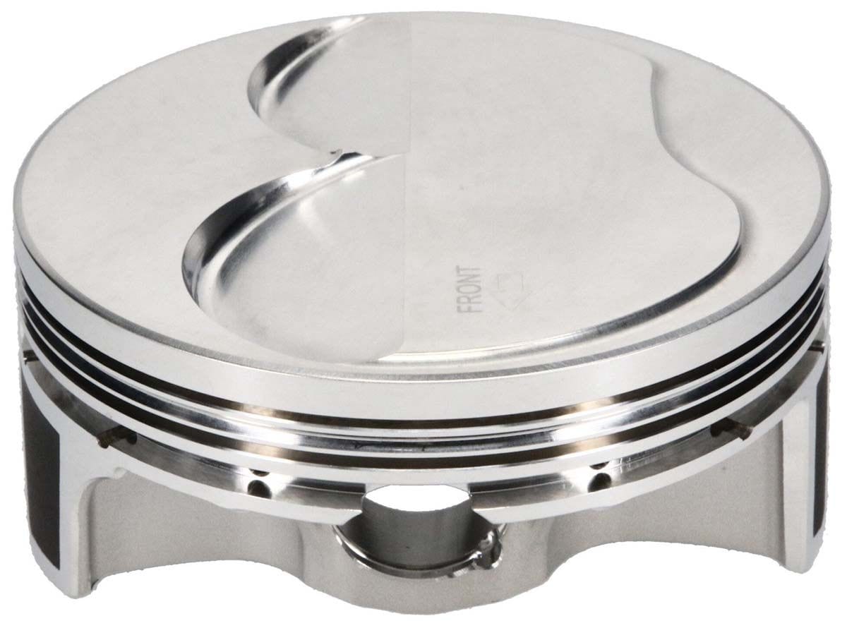 JE 4.005" bore, 4.000" stroke, 6.125" rod length, 5cc dome volume JE Pistons LS2 Asymmetrical FSR Dome Top Forged Piston J312106 SR