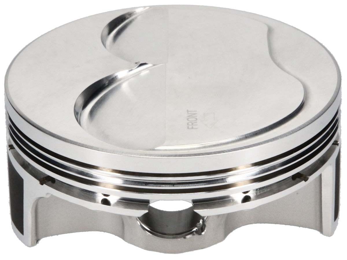JE 4.030" bore, 3.622" stroke, 6.125" rod length, 11.1cc dome volume JE Pistons LS2 Asymmetrical FSR Dome Top Forged Piston J312095 SR