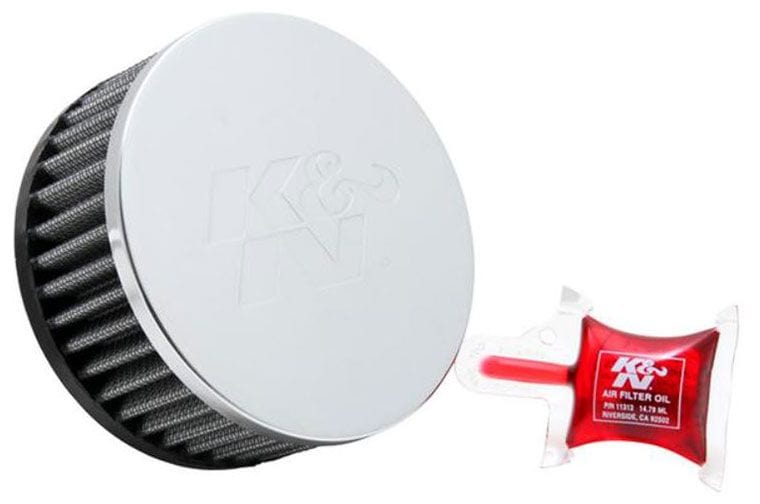 K&N 2 in (51 mm) H x 4.5 in (114 mm) OD - KNRC-1950 K&N K&N Universal Clamp On Filter Fits 2.25 in (57 mm) KNRC-1950 SR