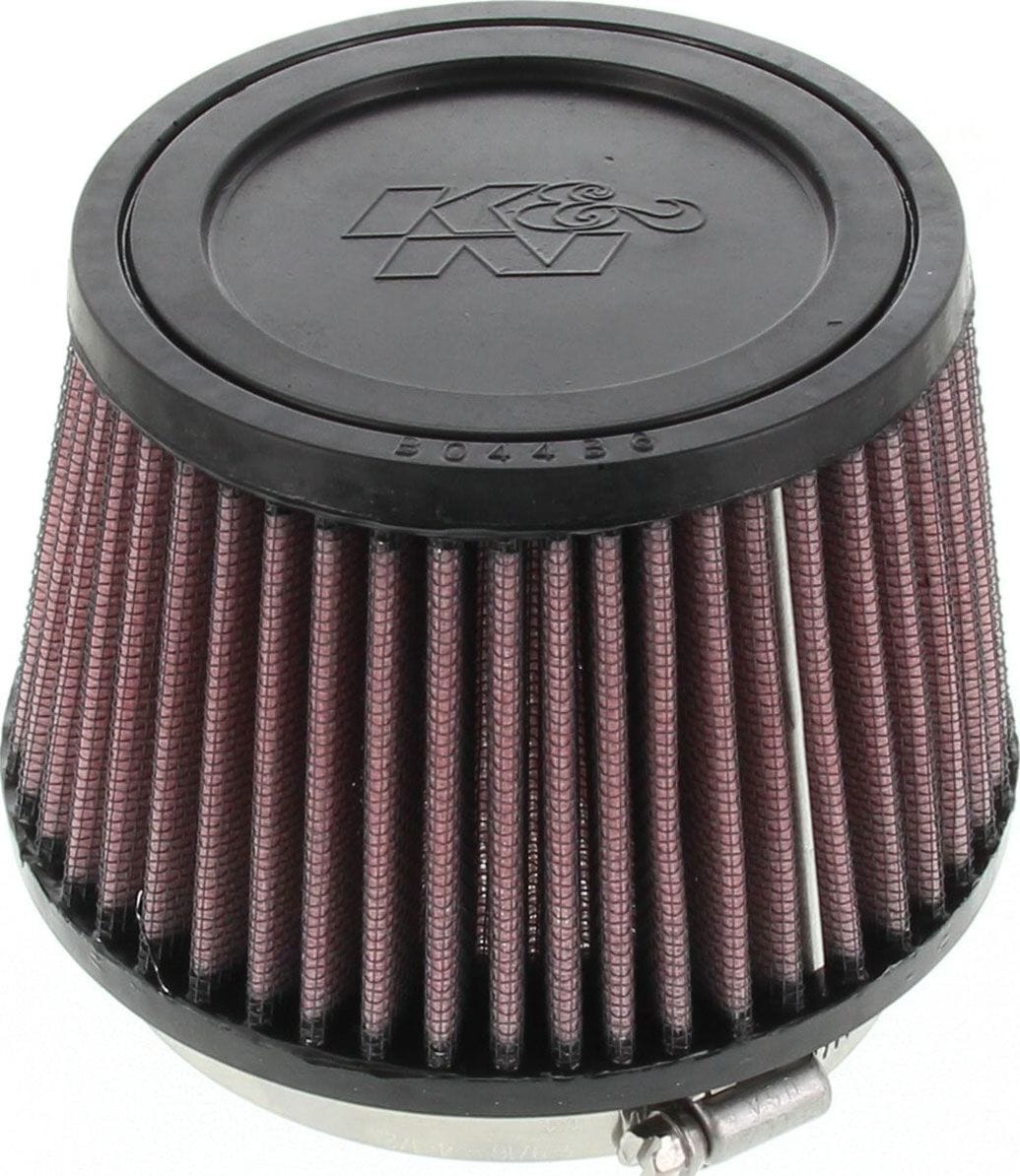 K&N 3.5 in (89 mm) H x 5.375 in (137 mm) Base OD x 4.375 in (111 mm) Top OD - KNRU-2510 K&N K&N Universal Clamp On Filter Fits 4 in (102 mm) KNRU-2510 SR