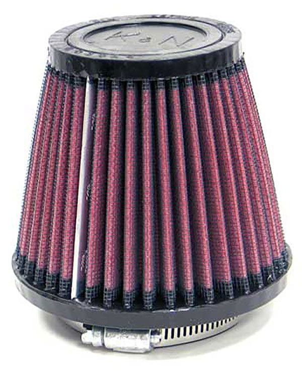 K&N 3 in (76 mm) H x 3.125 in (79 mm) Base OD x 2 in (51 mm) Top OD - KNRU-2580 K&N K&N Universal Clamp On Filter Fits 3.125 in (79 mm) KNRU-2580 SR