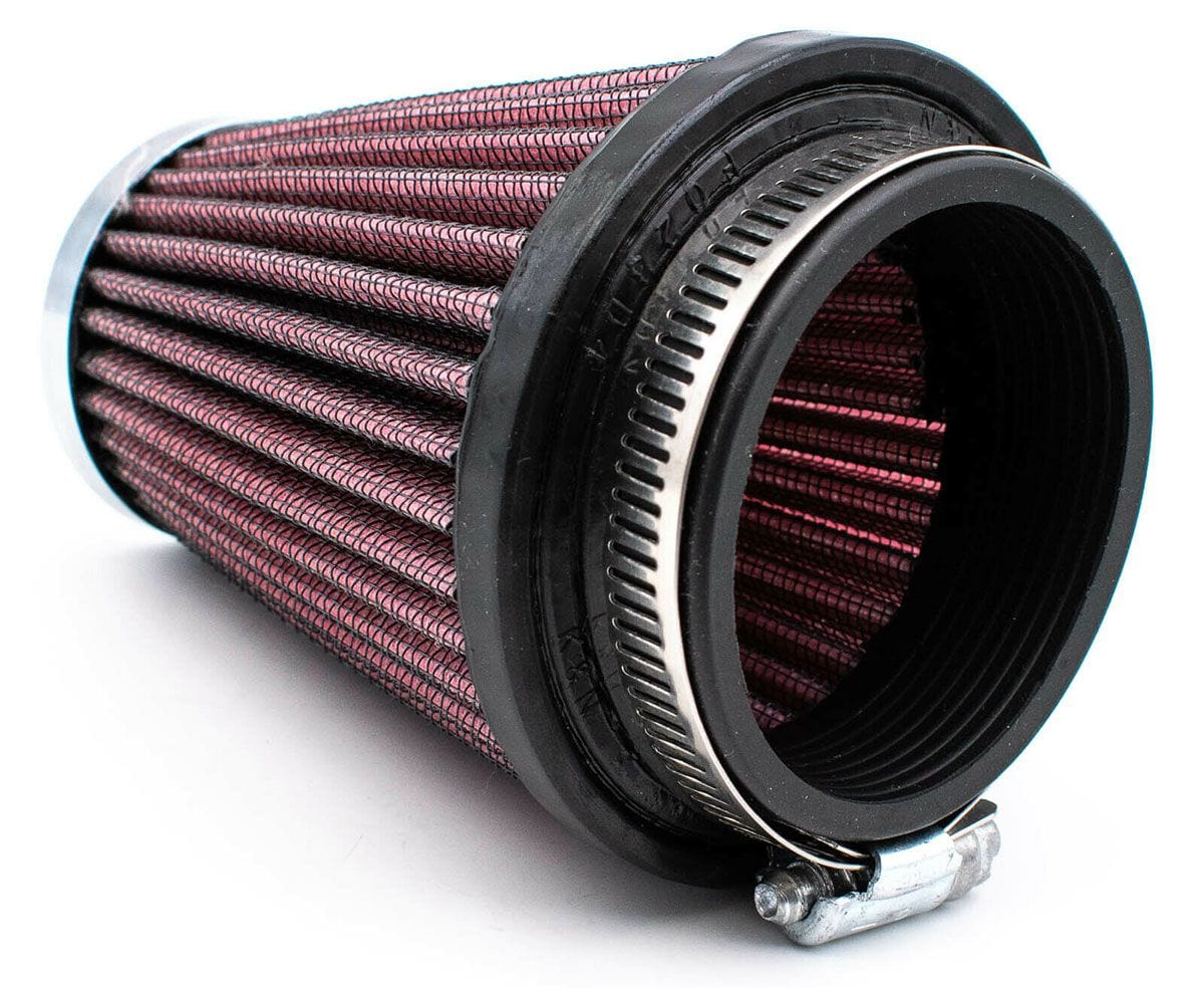 K&N 4 in (102 mm) H x 3.5 in (89 mm) Base OD x 2 in (51 mm) Top OD - KNRC-1920 K&N K&N Universal Clamp On Filter Fits 2.125 in (54 mm) KNRC-1920 SR