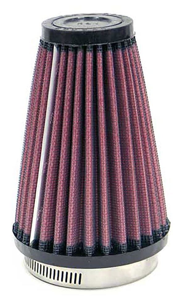 K&N 5 in (127 mm) H x 3.5 in (89 mm) Base OD x 2 in (51 mm) Top OD - KNSN-2570 K&N K&N Universal Clamp On Filter Fits 2.438 in (62 mm) KNSN-2570 SR