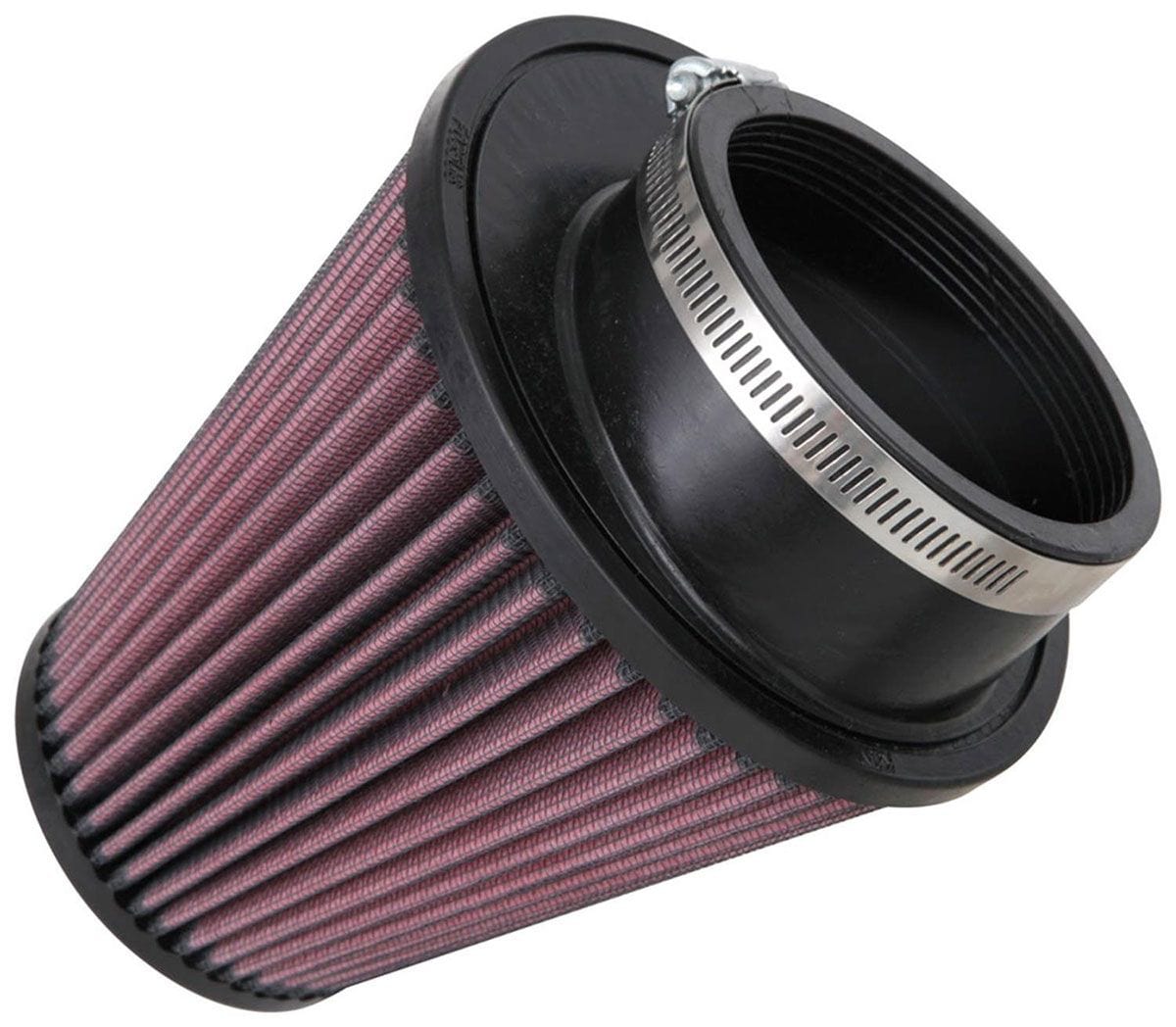 K&N 6 in (152 mm) H x 5.75 in (146 mm) Base OD x 3.5 in (89 mm) Top OD K&N K&N Universal Clamp On Filter Fits 3.5 in (89 mm) KNRU-1035 SR