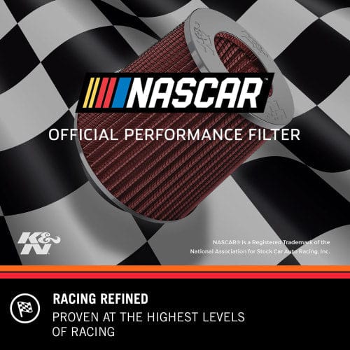 K&N 7 in (178 mm) H x 6 in (152 mm) Base OD x 5 in (127 mm) Top K&N K&N Universal Clamp On Filter Fits 3.125 in (79 mm) KNRU-5100 SR
