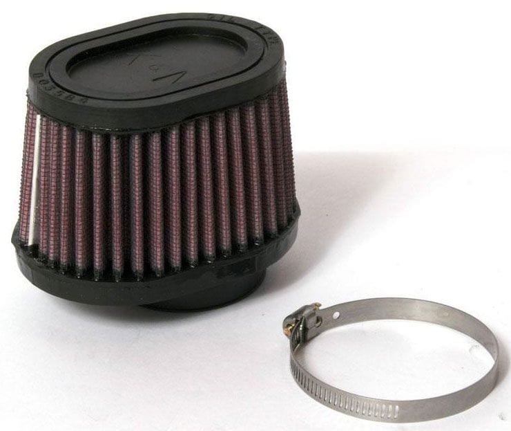 K&N 8.25 in (210 mm) Base L x 6.25 in (159 mm) Base W x 5 in (127 mm) H x 6.25 in (159 mm) Top L x 4 in (102 mm) Top W - KNRC-3160 K&N K&N Universal Clamp On Filter Fits 6 in (152 mm) KNRC-3160 SR