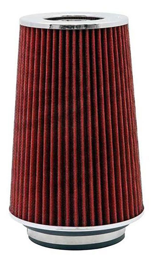 K&N 9.5 in (241 mm) H x 3.5 in 4.75 in (121 mm) Top OD 6 in (152 mm) Base OD - KNRG-1002RD K&N K&N Universal Tapered Clamp On Filter With Universal Flage Inserts KNRG-1002RD SR