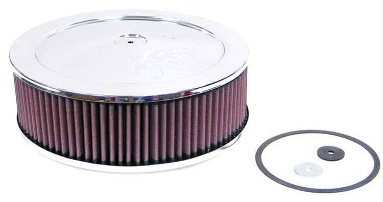K&N Fits Neck Size 2-5/8 in (67 mm) - KN60-1140 K&N K&N Chrome Custom Air Cleaner Assembly 11 x 3-1/2" KN60-1140 SR
