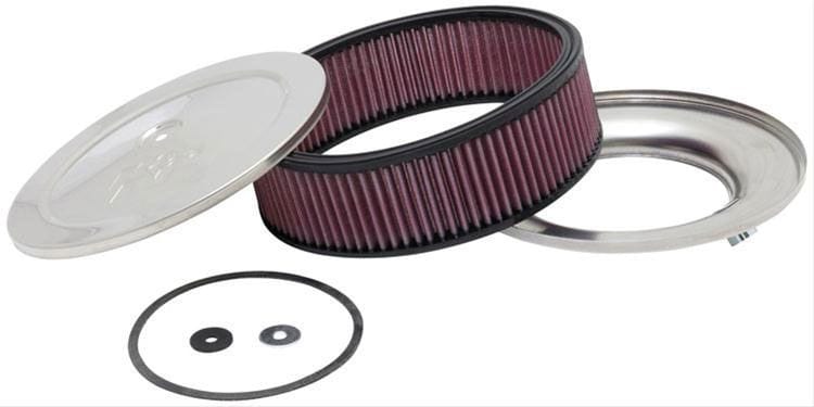 K&N Fits Neck Size 5-1/8" (130 mm) - KN60-1120 K&N K&N S/S Custom Air Cleaner Assembly 9 x 2-3/4" KN60-1120 SR