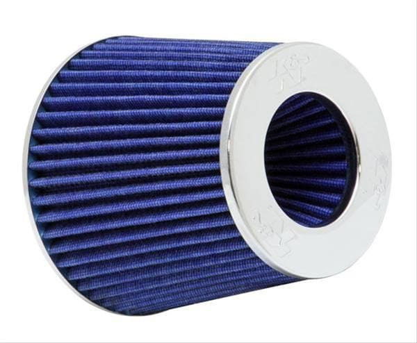 K&N Height: 5.5 in (140 mm) H x 6 in (152 mm) Base OD x 4.75 in (121 mm) Top OD - KNRG-1001BL K&N K&N Universal Clamp On Filter Blue Fits 4 in (102 mm) KNRG-1001BL SR