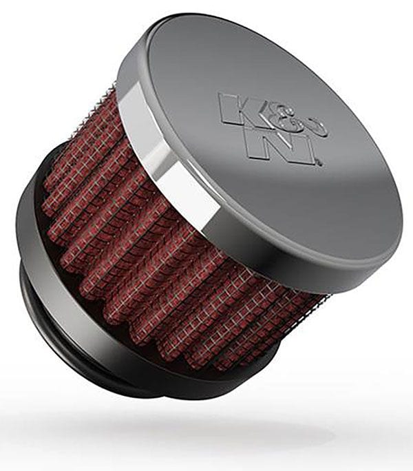 K&N With 1" (25mm) Hole - KN62-1370 K&N K&N Clamp-On Vent Filter 2 OD x 1-1/2 H KN62-1370 SR