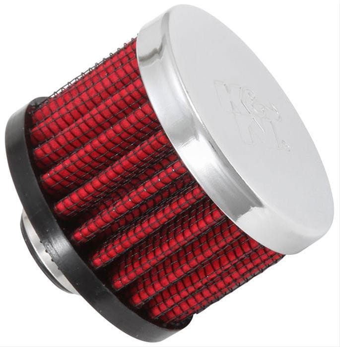 K&N With 3/8" (10mm) Hole - KN62-1320 K&N K&N Clamp-On Vent Filter 2 OD x 1-1/2 H KN62-1320 SR