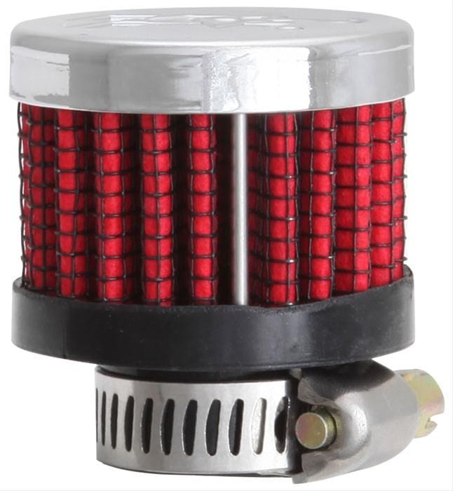 K&N With 9/16" (14mm) Hole - KN62-2480 K&N K&N Clamp-On Vent Filter 1-3/8 OD x 1-1/8 H KN62-2480 SR