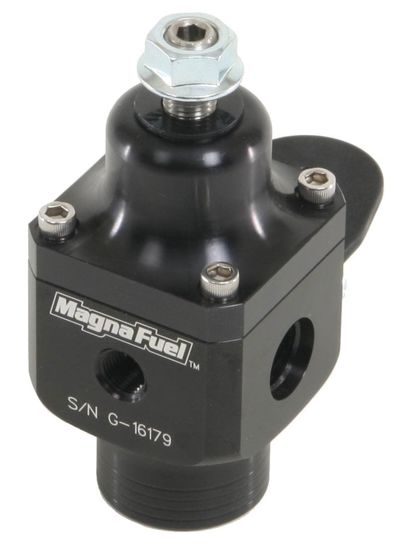 MAGNAFUEL x1 -10AN In, x2 -6AN Out, 750+ HP, 4-12 Psi MagnaFuel Magnafuel 2 Port Fuel Regulator, Black WIMP9633-BLK SR