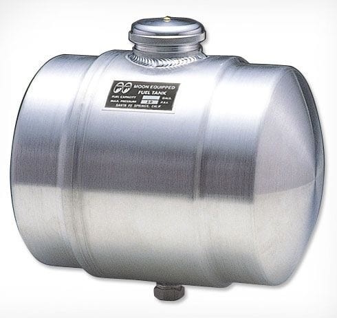 MOONEYES 2 Gal (7.6 Litre) 10" L x 8-1/2" O.D Mooneyes Aluminium JR Dragster Fuel Tank MNMP500 SR
