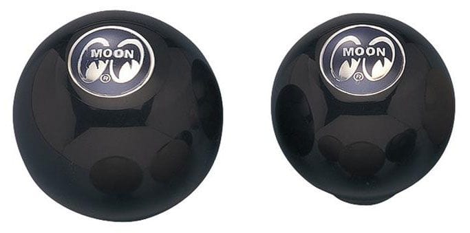 MOONEYES Large Black Knob With Black Moon Logo Mooneyes Shifter Knob MNMP021BBL SR