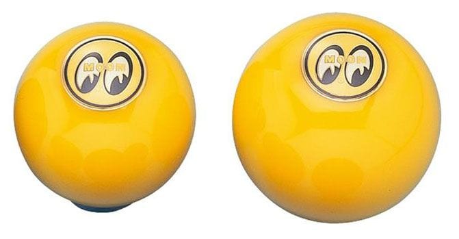 MOONEYES Large Yellow Knob With Yellow Moon Logo Mooneyes Shifter Knob MNMP021YYL SR