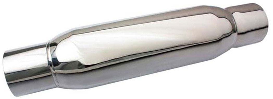 MOROSO 4" O.D x 12" Long With 2-1/2" Inlet/Outlet Moroso Spiral Flow S/S Racing Muffler MO94054 SR