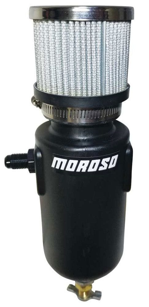 MOROSO Black Polyethylene With -6AN Fiting Moroso Breather Tank MO85406 SR