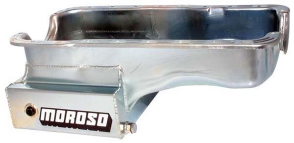 MOROSO Clear Zinc Finish suit Ford 351W Moroso Steel Oil Pan, 8" Deep, Kicked-Out Front Sump MO20501 SR