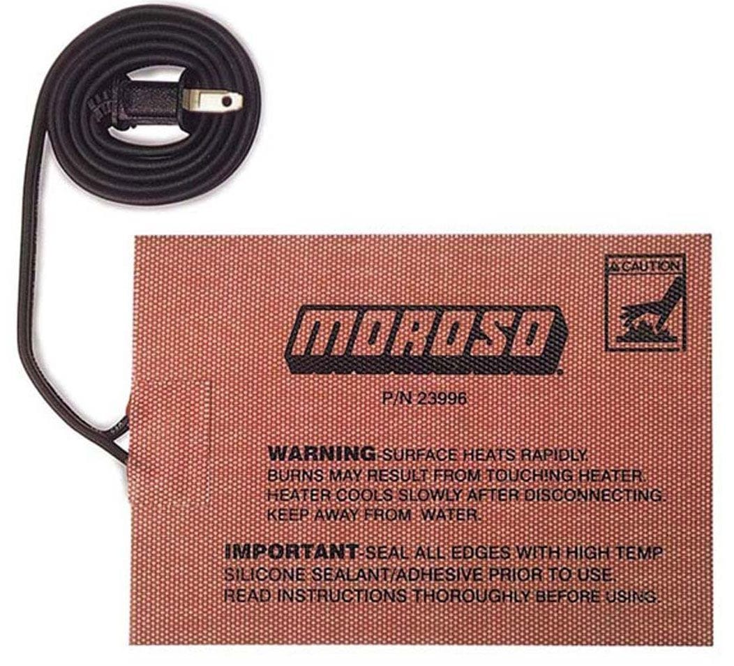 MOROSO Self-adhesive 5" x 7", 400 Watts With 36" 110V Cord Moroso External Oil Heating Pad MO23996 SR