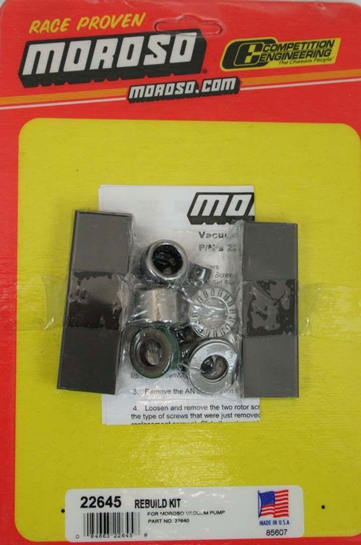 MOROSO Suit 3-Vane Vac Pumps Moroso Vacuum Pump Service Kit MO22645 SR