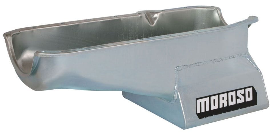 MOROSO Suit SB Chev 1980-85, R/H Dipstick, 2-Piece Main & Dart SHP Block Moroso Oil Pan, Steel, 8-1/4" Deep, 6.6L MO20200 SR