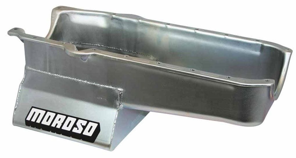 MOROSO Suit SB Chev 1986-On, R/H Dipstick, 1-Piece Main Moroso Oil Pan, Steel, 8-1/4" Deep, 6.6L MO20205 SR
