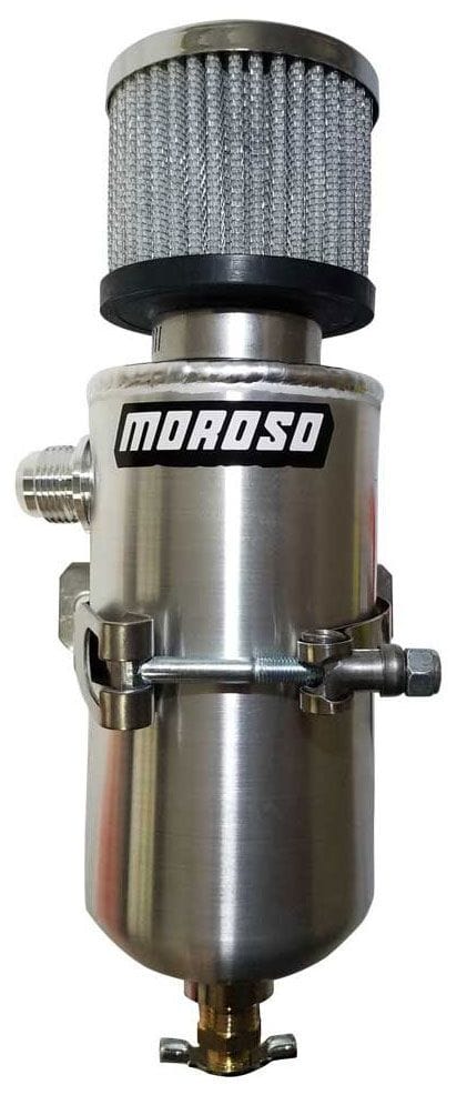 MOROSO With -10AN Male Fitting, Filter & Mounting Bracket Moroso Aluminium Breather Tank MO85459 SR