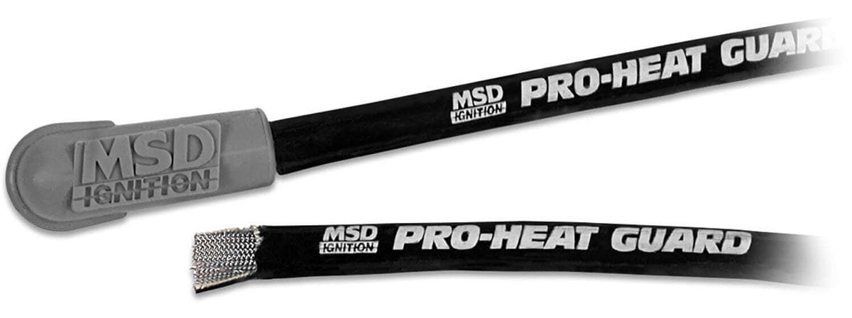 MSD 25ft roll, Ignition Lead Sleeve, Heat Protection, 3/8" I.D. MSD Pro-Heat Guard MSD3411 SR