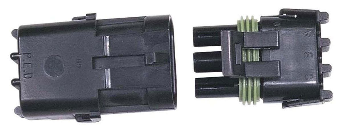 MSD 3 Pin, Male Tower/Female Shroud with Pins and Seals, Each MSD Weathertight Sealed Connectors MSD8172 SR