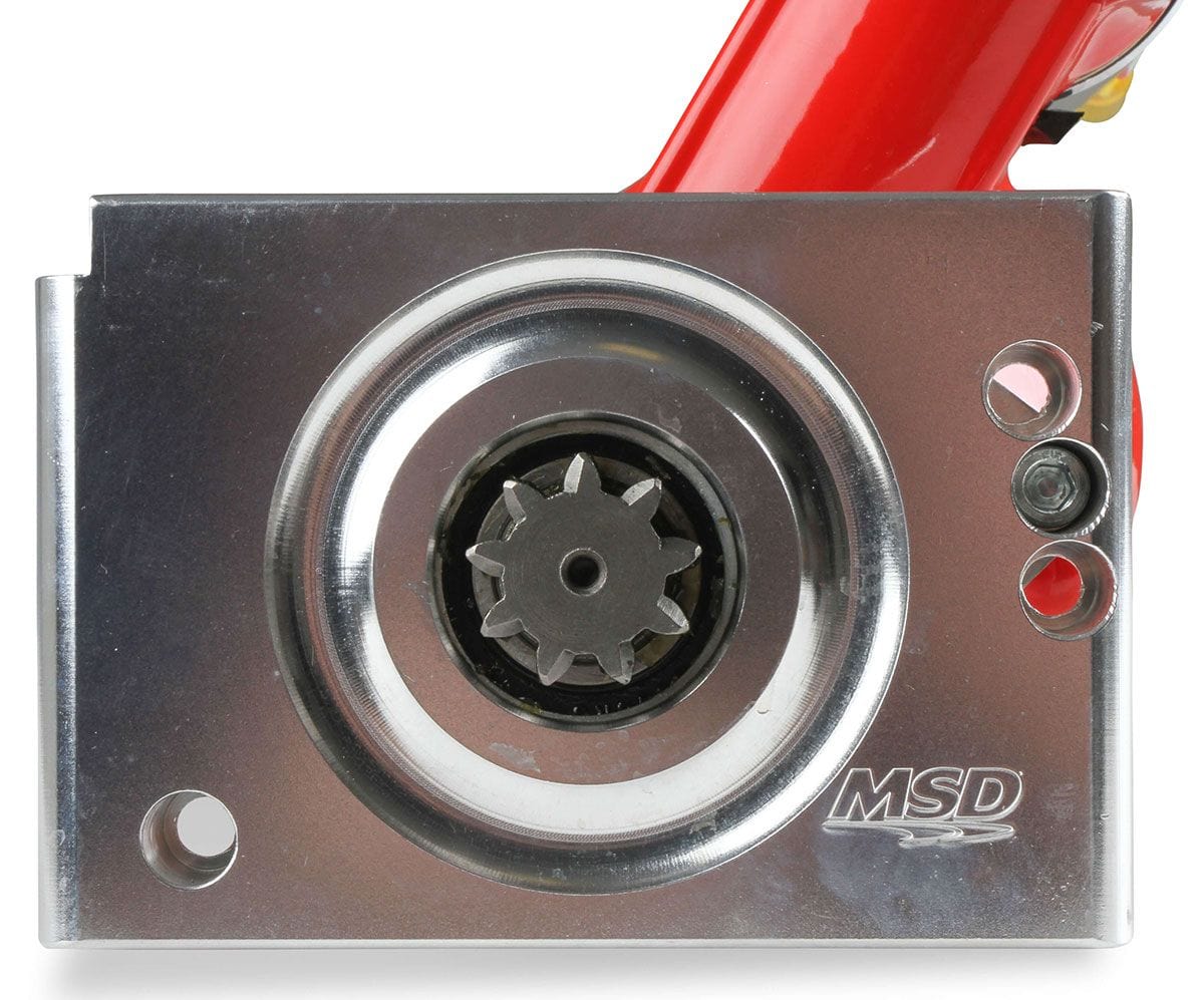 MSD 3hp Mini, Red Powder-coat, Suit Chevy Small/Big Block, Inline Bolt Mo MSD DynaForce Starter Motor MSD5095 SR
