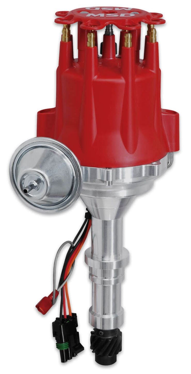 MSD Buick 322-364-401-425, Magnetic Trigger, Vacuum Advance MSD Pro-Billet Ready-To-Run Distributor MSD8524 SR