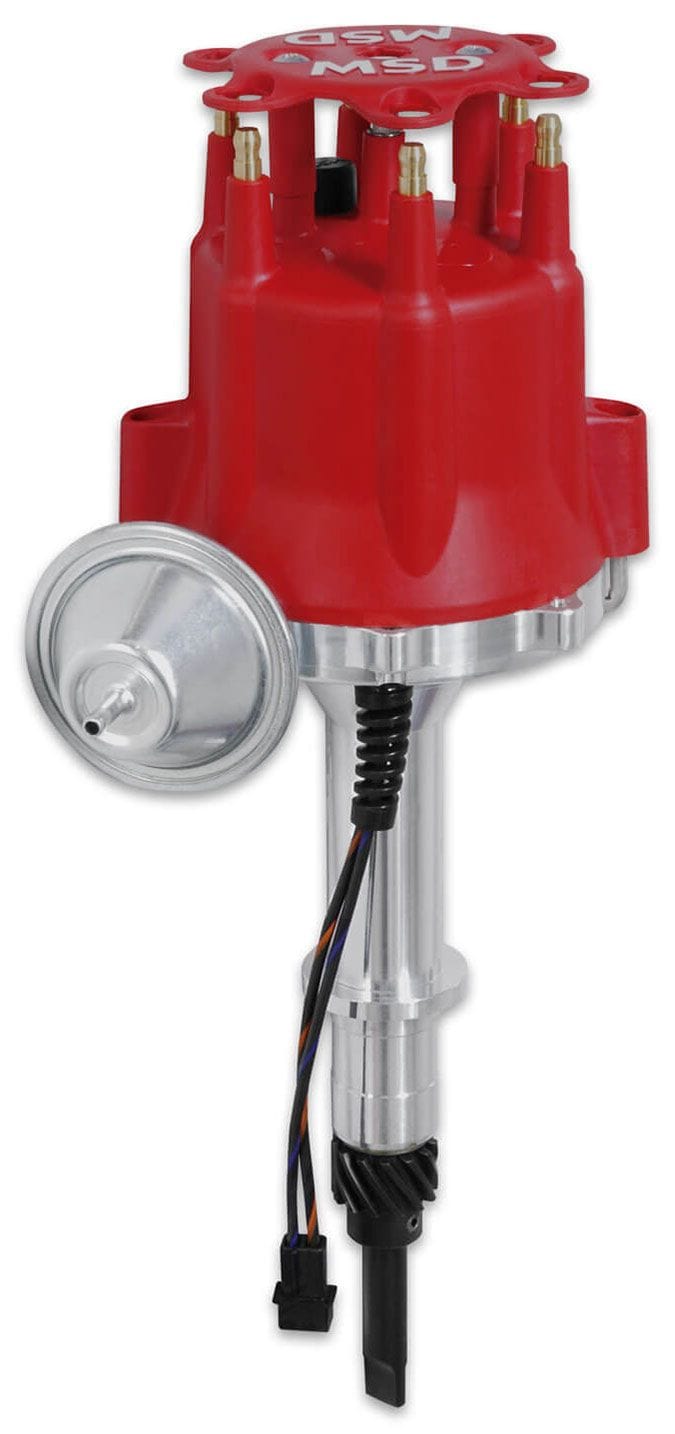 MSD Chevy 194-230-250-292 L6, Magnetic Trigger, Vacuum Advance MSD Pro-Billet Street Distributor MSD8515 SR