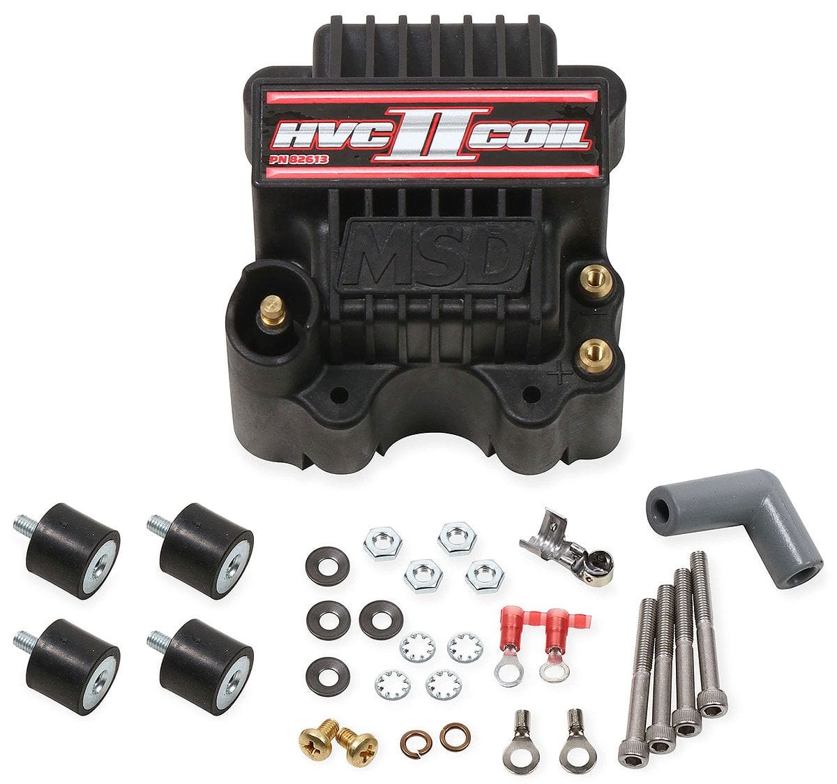 MSD For use with MSD 7 and 8 Series Ignition Controls, 45,000 volts MSD HVC Pro Power II Coil - Black MSD82613 SR