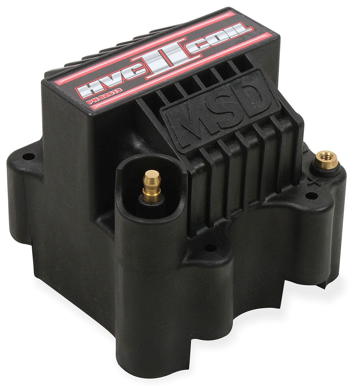MSD For use with MSD 7 and 8 Series Ignition Controls, 45,000 volts MSD HVC Pro Power II Coil - Black MSD82613 SR